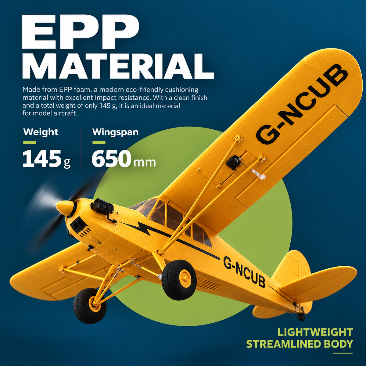 Plane Piper Cub J3 RC