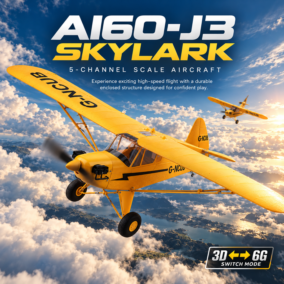 Plane Piper Cub J3 RC