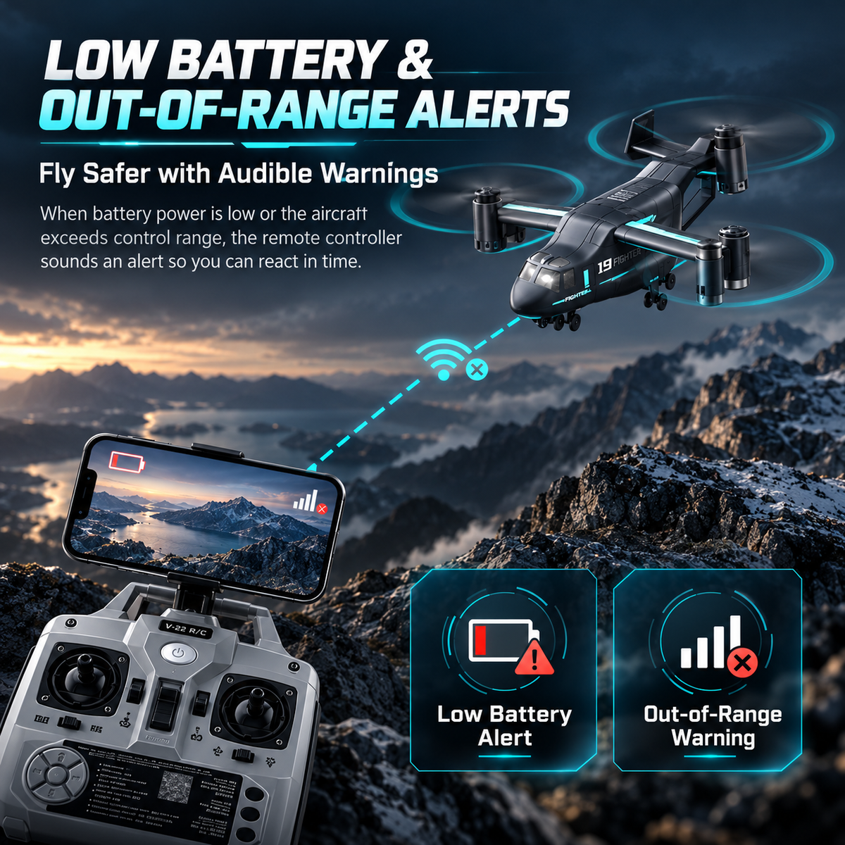 RC Osprey Helicopter Drone